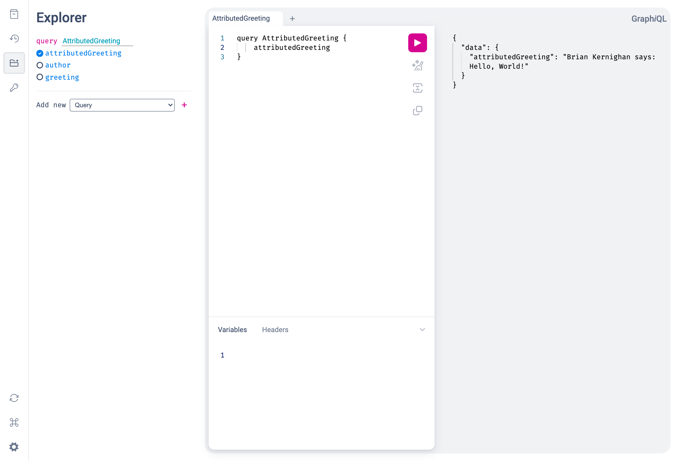 GraphiQL showing the new resolver in action